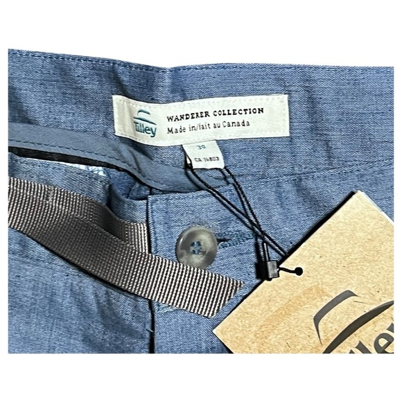 Tilley Wanderer Shorts Brandon Short BLBS1 Blue Size 30 - Picture 7 of 14